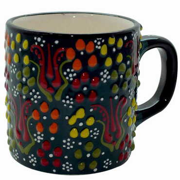 Turkish Ceramic Relief Mug - 10