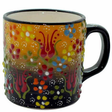 Turkish Ceramic Relief Mug - 11