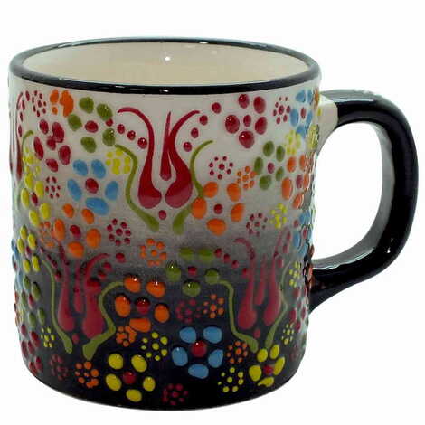 Turkish Ceramic Relief Mug - 12