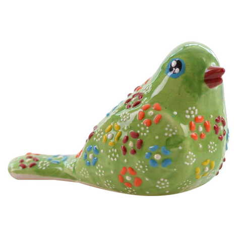 Turkish Ceramic Relief Pigeon Figurine Medium Size - 7