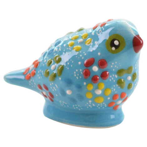 Turkish Ceramic Relief Pigeon Figurine Small Size - 5