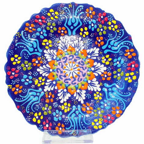 Turkish Ceramic Relief Plate 18 Cm - 8