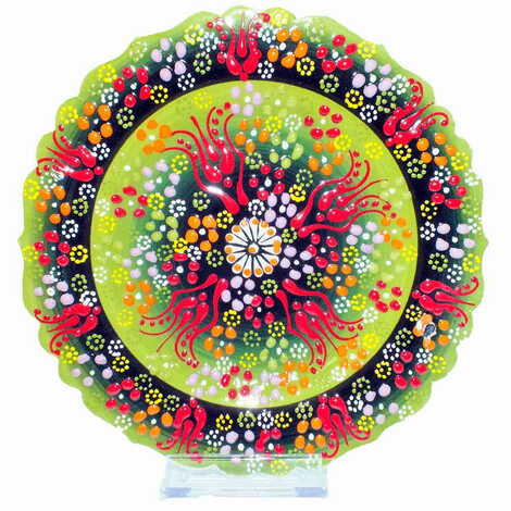 Turkish Ceramic Relief Plate 18 Cm - 9