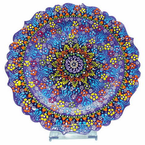 Turkish Ceramic Relief Plate 30 Cm - 5