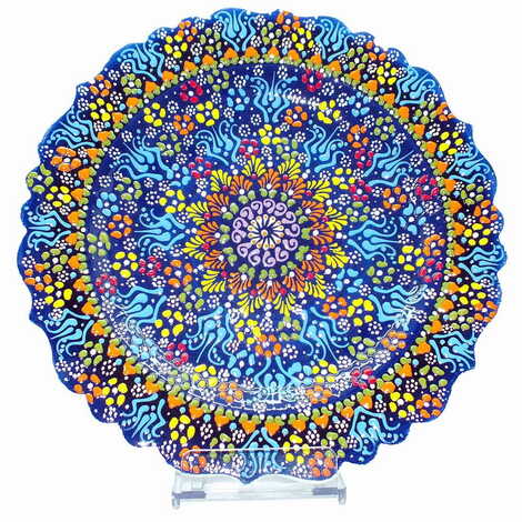 Turkish Ceramic Relief Plate 30 Cm - 7