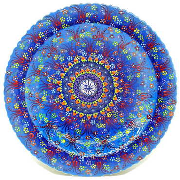 Turkish Ceramic Relief Plate 43 Cm - 8