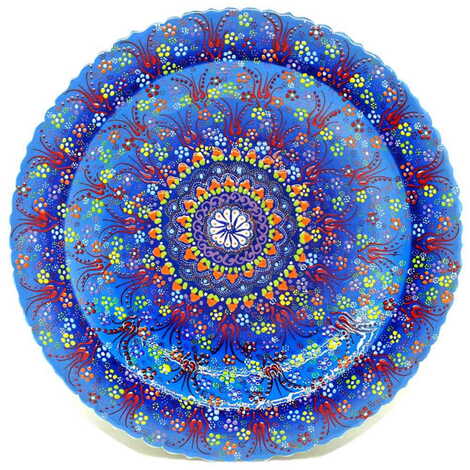 Turkish Ceramic Relief Plate 43 Cm - 8