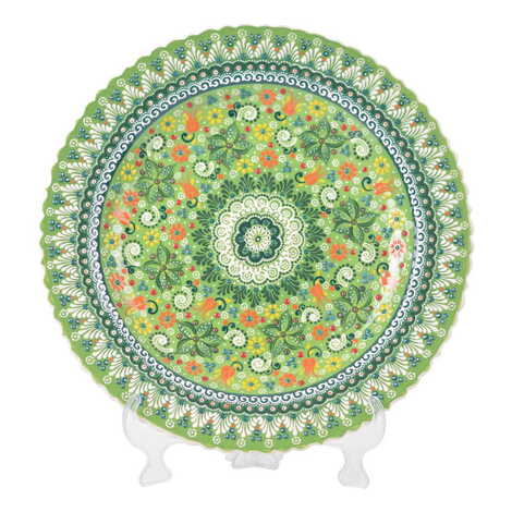 Turkish Ceramic Relief Plate 43 Cm - 9