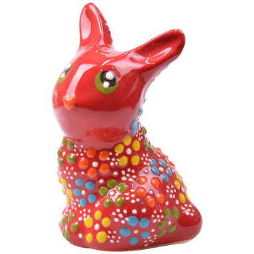 Turkish Ceramic Relief Rabbit Figurine Big Size - 4