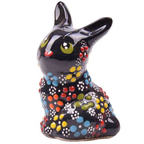 Turkish Ceramic Relief Rabbit Figurine Big Size - 7