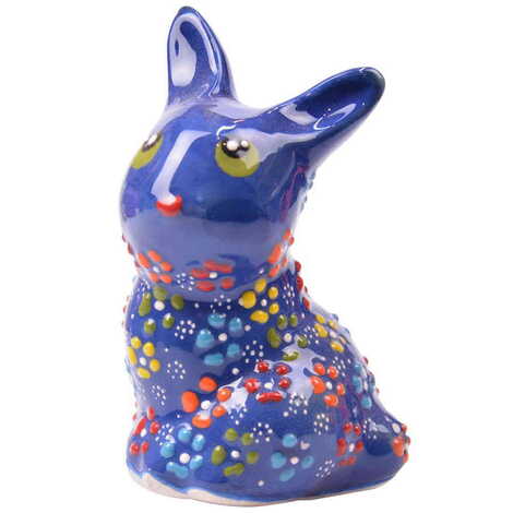 Turkish Ceramic Relief Rabbit Figurine Big Size - 8