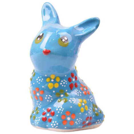 Turkish Ceramic Relief Rabbit Figurine Big Size - 1