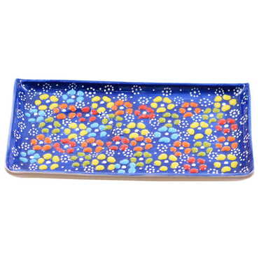 Turkish Ceramic Relief Rectangular Serving Tray - 8