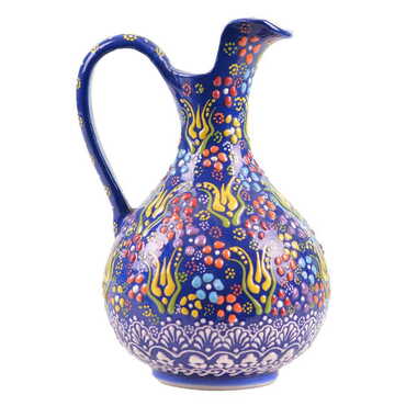 Turkish Ceramic Relief Snapdragon Vase 20cm - 4