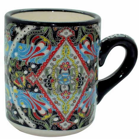 Turkish Ceramic Relief Special Relief Mug - 6