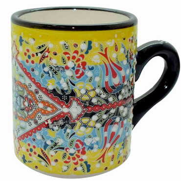 Turkish Ceramic Relief Special Relief Mug - 9