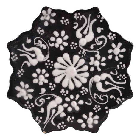 Turkish Ceramic Relief Stary Coaster 110 mm - 7