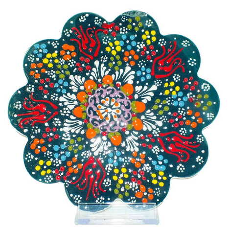 Turkish Ceramic Relief Trivet Big Size - 10