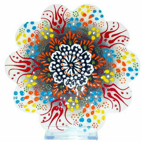 Turkish Ceramic Relief Trivet Big Size - 12