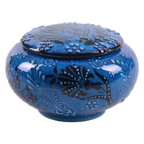 Turkish Ceramic Round Figurine Kaftan 5 Cm - 5