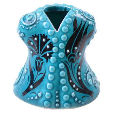 Turkish Ceramic Round Kaftan Figurine 5 Cm - 3