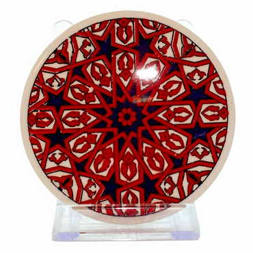 Turkish Ceramic Serigraphy Round Coaster 95 mm - 5