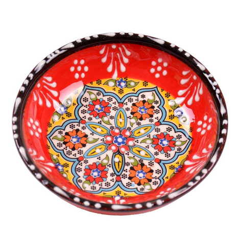 Turkish Ceramic Special Relief Appetizer Bowl 15 Cm - 5