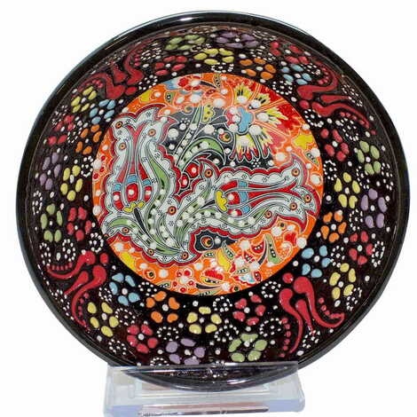 Turkish Ceramic Special Relief Bowl 13 Cm - 7