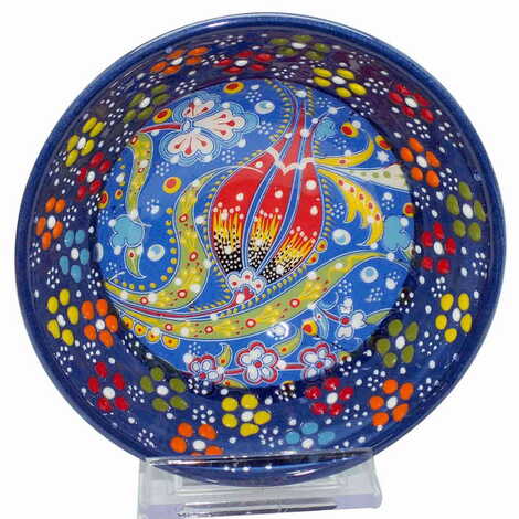 Turkish Ceramic Special Relief Bowl 13 Cm - 10