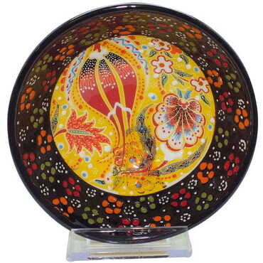 Turkish Ceramic Special Relief Bowl 13 Cm - 12