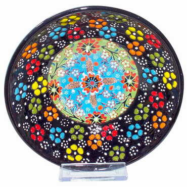 Turkish Ceramic Special Relief Bowl 16 Cm - 6