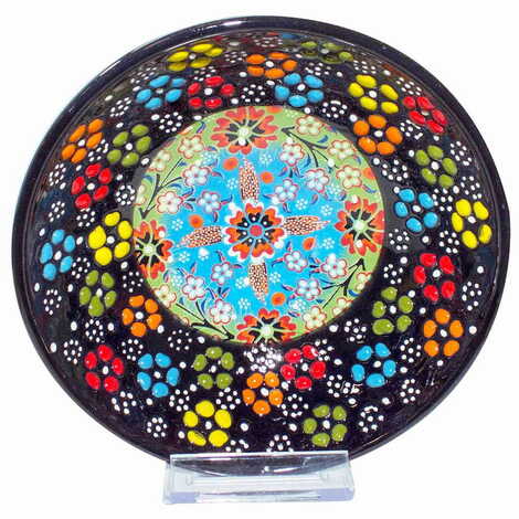 Turkish Ceramic Special Relief Bowl 16 Cm - 6