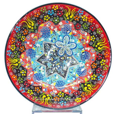 Turkish Ceramic Special Relief Bowl 20 Cm - 6