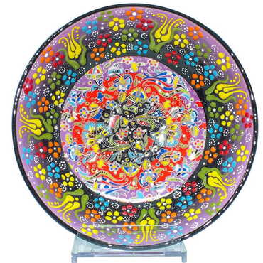 Turkish Ceramic Special Relief Bowl 20 Cm - 8