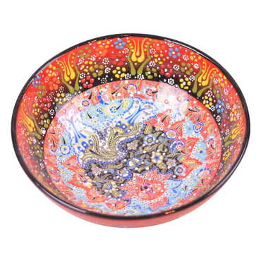 Turkish Ceramic Special Relief Bowl 25 Cm - 4