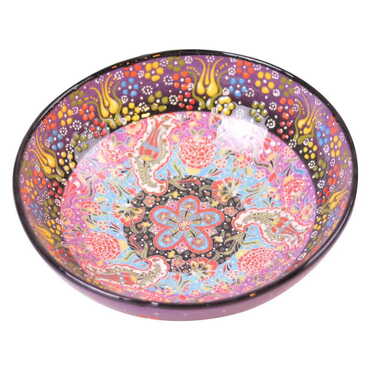 Turkish Ceramic Special Relief Bowl 25 Cm - 6