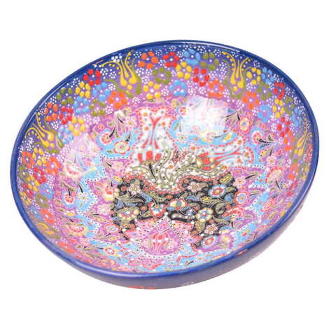 Turkish Ceramic Special Relief Bowl 25 Cm - 8