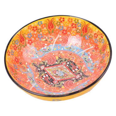 Turkish Ceramic Special Relief Bowl 25 Cm - 11