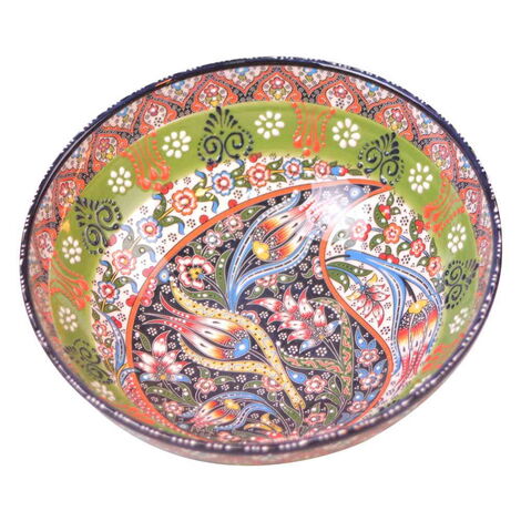 Turkish Ceramic Special Relief Bowl 25 Cm - 13