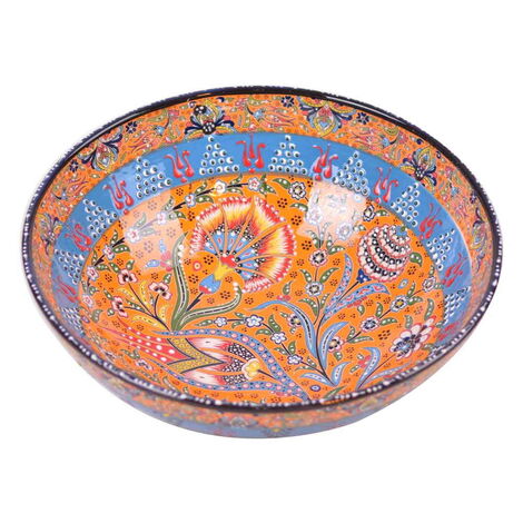 Turkish Ceramic Special Relief Bowl 30 Cm - 10