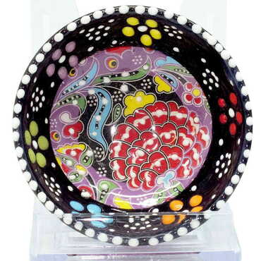 Turkish Ceramic Special Relief Bowl 8 Cm - 6