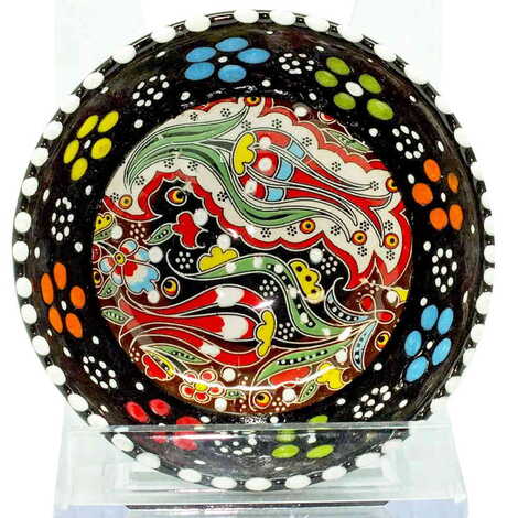 Turkish Ceramic Special Relief Bowl 8 Cm - 7