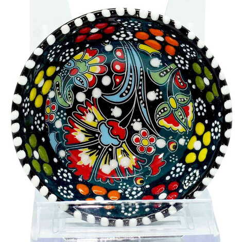 Turkish Ceramic Special Relief Bowl 8 Cm - 9