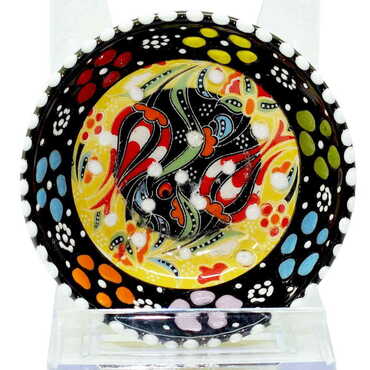 Turkish Ceramic Special Relief Bowl 8 Cm - 10