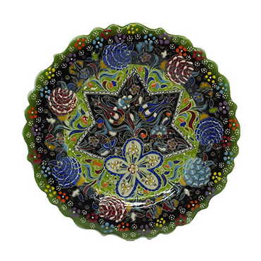 Turkish Ceramic Special Relief Plate 18 Cm - 3