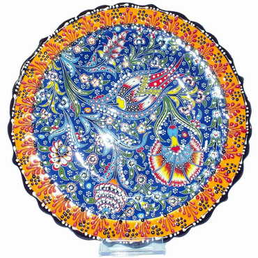 Turkish Ceramic Special Relief Plate 25 Cm - 5