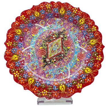 Turkish Ceramic Special Relief Plate 30 Cm - 4