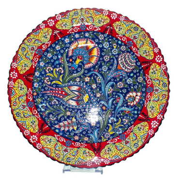 Turkish Ceramic Special Relief Plate 40 Cm - 3