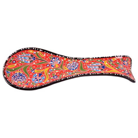 Turkish Ceramic Special Relief Spoon Rest - 4