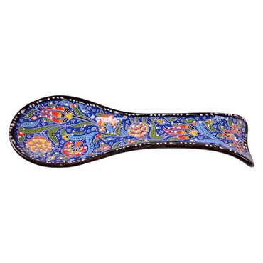 Turkish Ceramic Special Relief Spoon Rest - 7